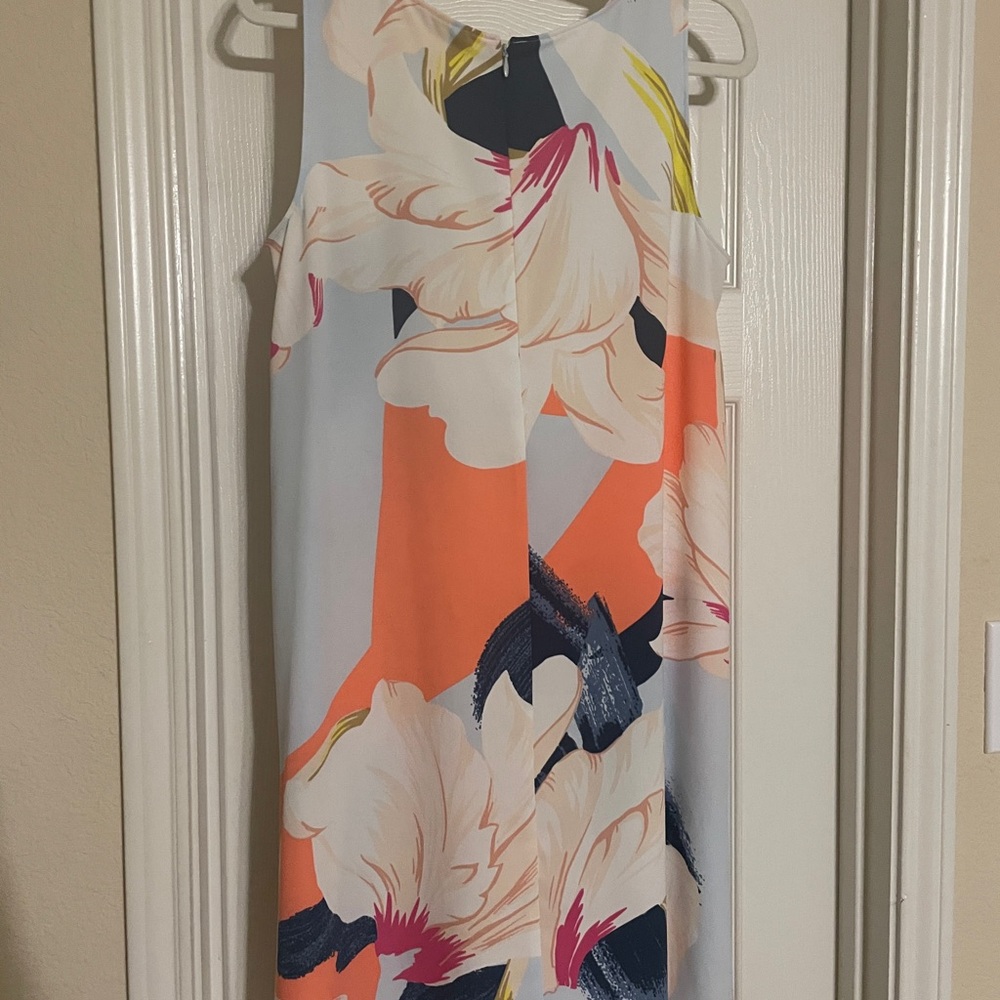 Halogen Floral Sleeveless Dress - Multicolor - Picture 2 of 5